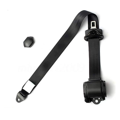 Car Seat Belt for Passenger and Cargo Vehicles, Driver and Passenger Side, Diagonal Shoulder Type, Automatic Retracting Three-Point Emergency Locking Seat Belt (Car seat belt) - plastic-coated-k3-retractor
