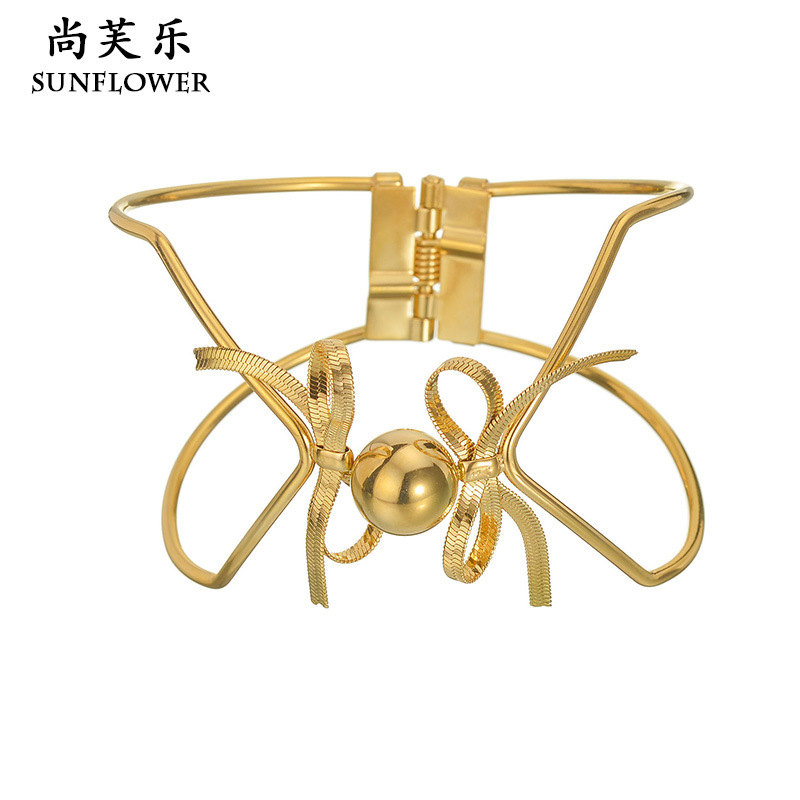 creative round beads with bow