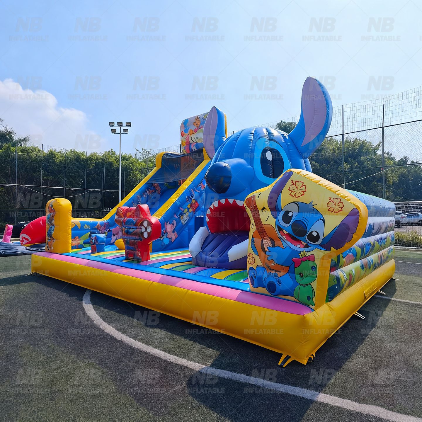 Gran castillo inflable al aire libre para niños saltando cama saltando cama deslizante juego puesto equipo de actividad centro comercial Fuerte travieso