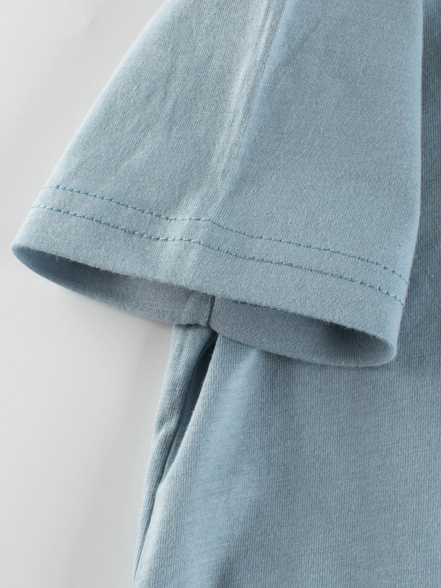 27kids ropa para niños coreanos verano nueva ropa para bebés Dinosaur boy dibujos animados camiseta de manga corta cabello de una pieza