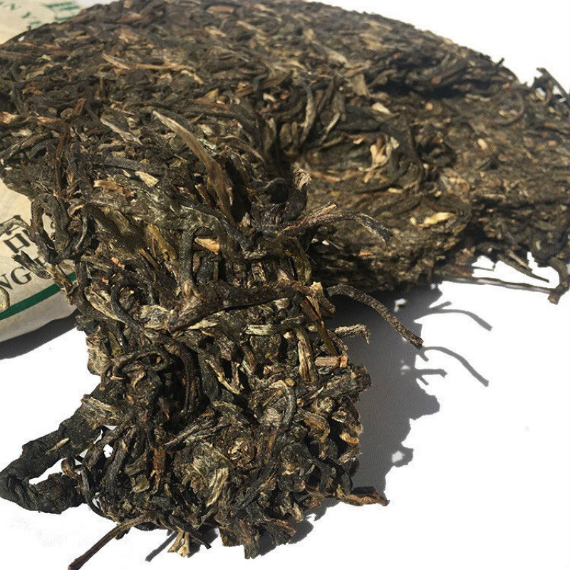 Улунский чай пуэр, сырой чай, чаюшная лепешка, весенний чай, 2008 год, 357 грамм, оптом
