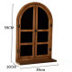 Fake Window Decoration American Country Retro Old Fake Window Blackboard Wall Hanging Storage Partition Rack Coffee Dreamland