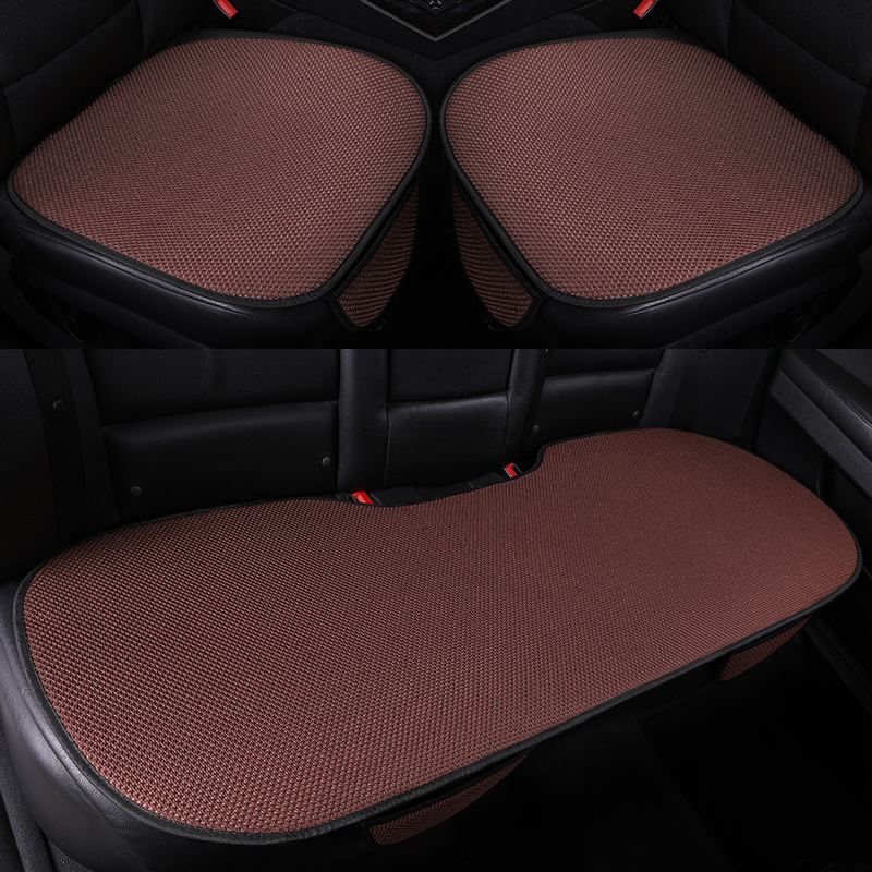 Nuevo cojín de automóvil cuatro estaciones de verano universal cojín de hielo de tres piezas cojín de asiento cojín de ventilación del coche