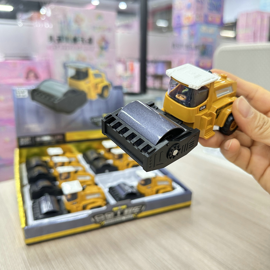 合金压路车推土车铲车过家家仿真工程益智男孩儿童玩具批发摆摊