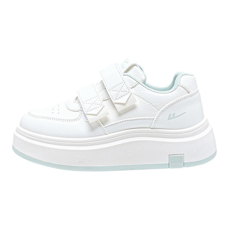 Zapatos de suela gruesa de moda simple, zapatos de mujer con cordones de retroalimentación, zapatos de skate calientes para estudiantes, zapatos de algodón de alto valor diarios