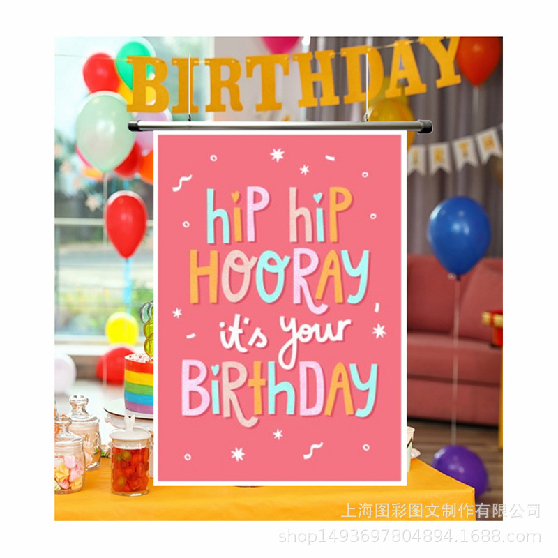 2024外贸精品节日装饰写真布挂画定 制来图定 制节主题油画布批发