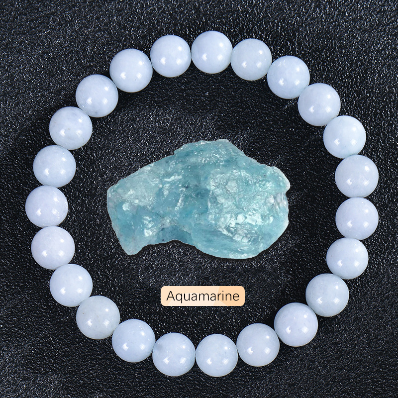 SHINE/TEMUクロスボーダー天然石瑪瑙水晶ビーズブレスレット燐灰石ラピスラズリブレスレット男女手飾り