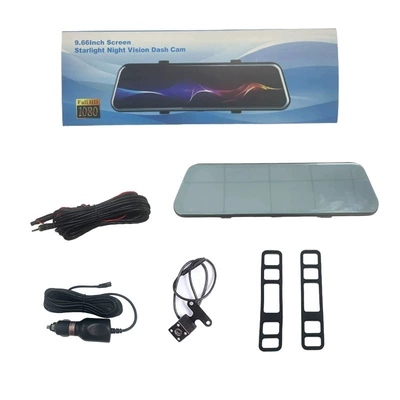 10inch Streaming Media Full-Screen Touch Driving recorder - high-definition-soft-light-touch-screen-720p-rear-pull-lens-32g-memory-card