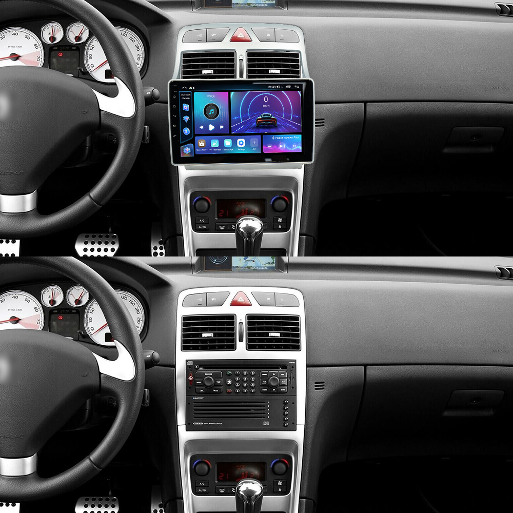 Aplicable para el 2007 - 13 Peugeot 307 Android navegación en coche todo en uno FangYitong cuatro núcleos / ocho núcleos pantalla de control central