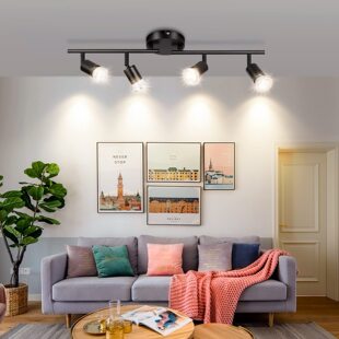 Track spotlight led Nordic simple household surface mounted spotlight living room background wall cloakroom Lighting LED spotlight