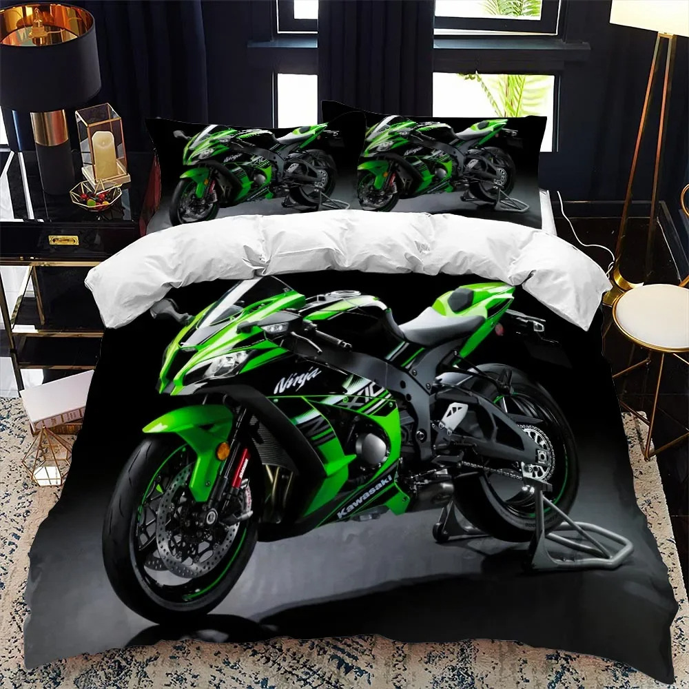 Neon duvet cover with down