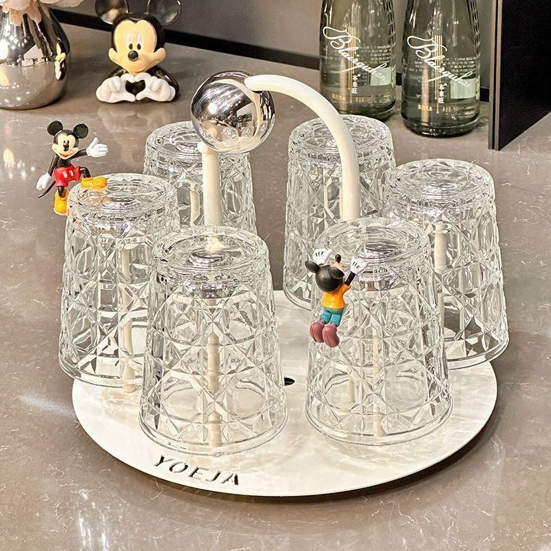 High-value Glass suit Household Living Room Hospitality Drinking Cup Large Capacity Juice Cup Tea Cup High Temperature Resistance