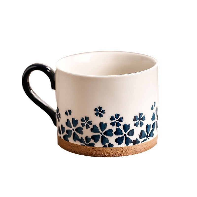 Art retro tazas de cerámica de alto valor de visualización para el hogar tazas de agua potable tazas de café de oficina de niñas tazas de pareja