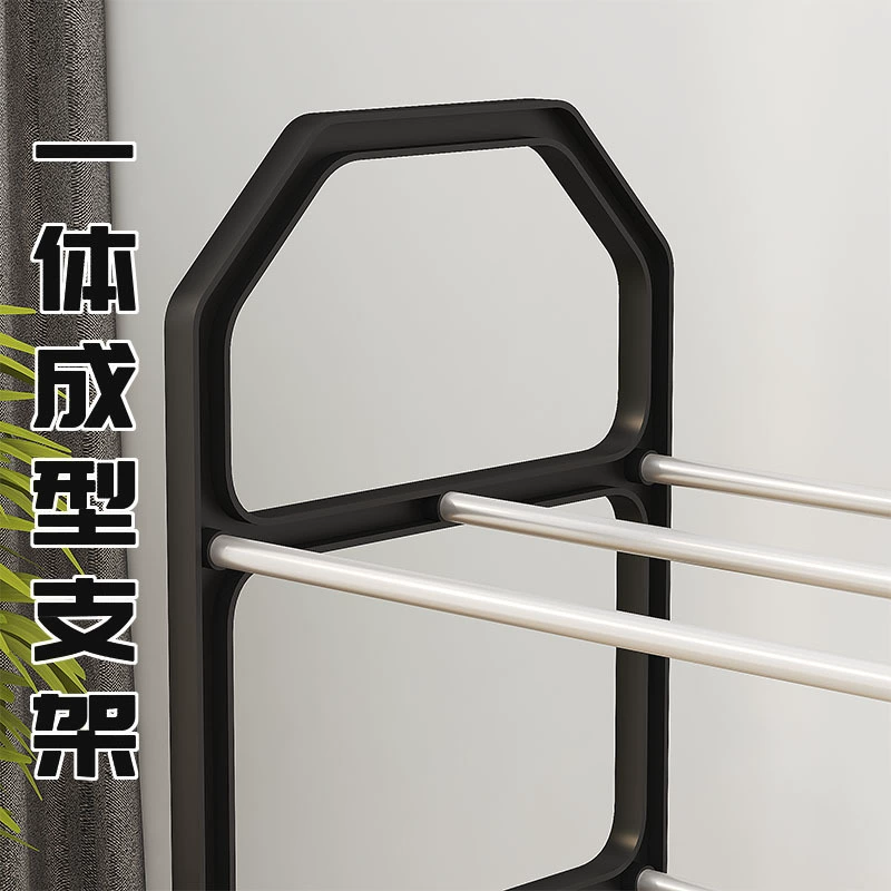 Stainless Steel Shoe Cabinet Multi-tier Shoe Rack Budget from Yomiego