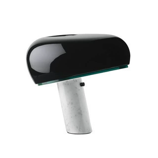 Nuby, snoopy, modern and minimalistic marble table lamp for living room for bed, Italy