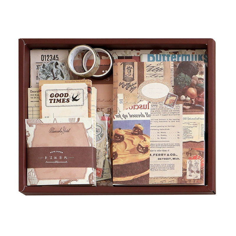 (Cross-border trading), creative retro gift box, stationery, set for students