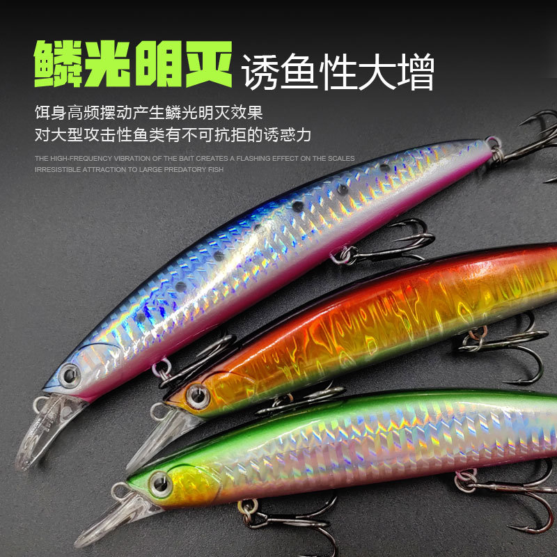 Nuevos productos de agua flotante minos cebo falso 25g, cebo duro de pesca de arrastre, minos boca de pesca de agua dulce, pesca de mar image 3