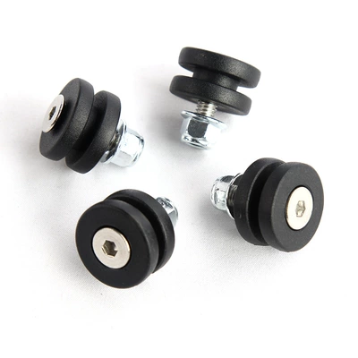 Mojiwei tail box installation accessories Motorcycle trunk - tail-box-black-i-buckle-plastic-model-4-pieces-with-screws-and-nuts