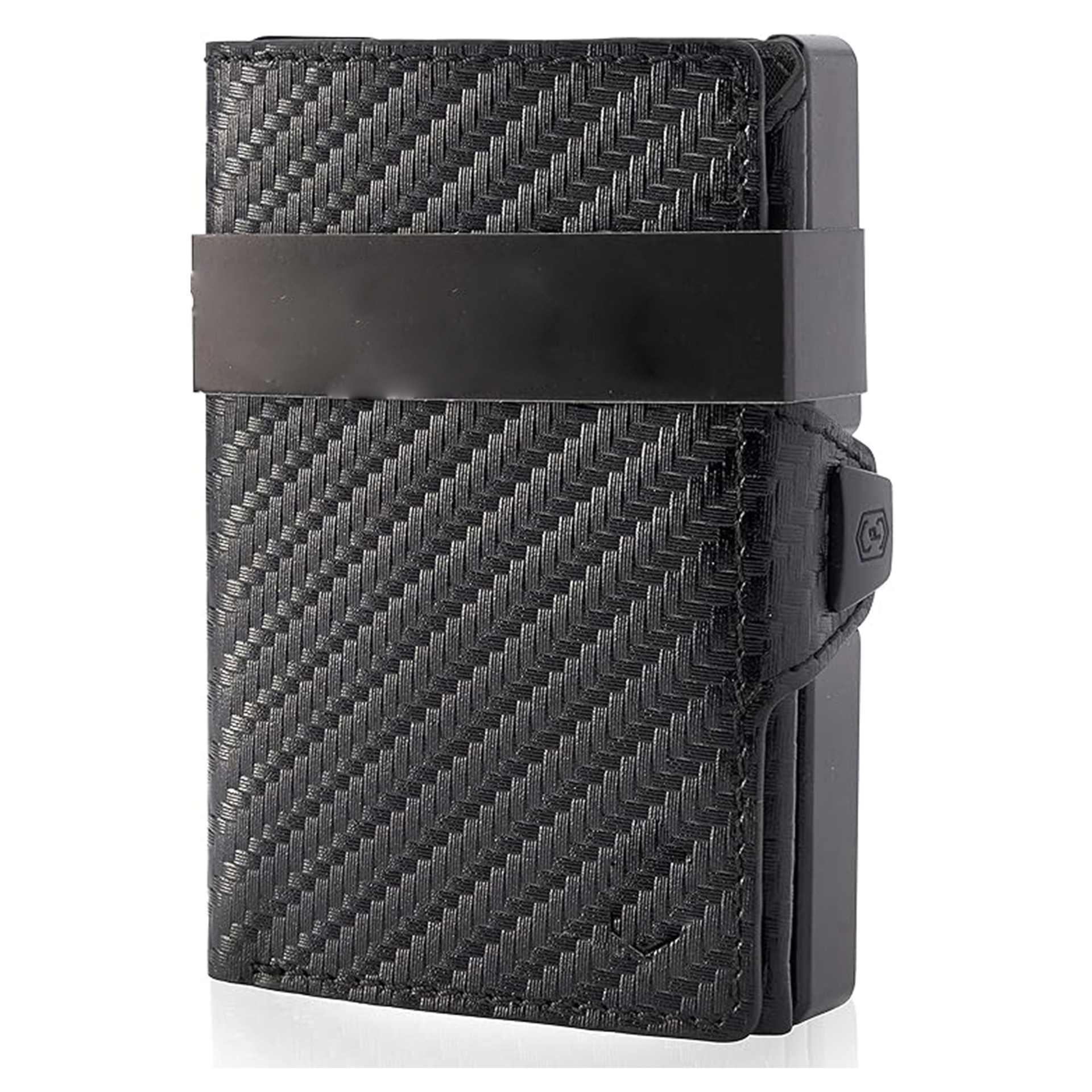 Amazon Japón Supi multi-tarjeta RFID cepillo antirrobo cartera de tres pliegues cartera de tela corta cartera para hombres