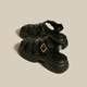 British style Roman covered toe sandals with skirt 2024 new spring and summer student muffin thick-soled casual women's shoes