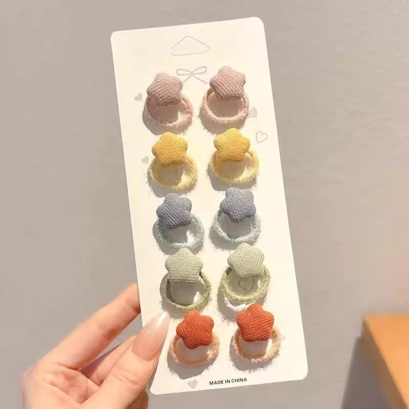 Caricatura encantadora anillo de pelo pulgar no daña el cabello de los niños correa de correa pequeña cuerda de cabello para niñas cuerda de cabello