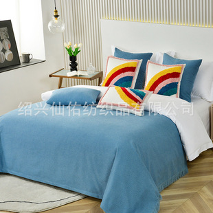 Chenille Light Luxury Hotel Hotel Bed Cover Blanket High-end Hotel Foot Bath Shop Bed End Towel Wholesale Large Quantity and Excellent Price