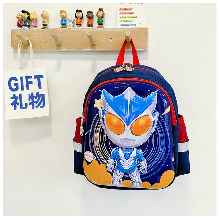 Cute school bag, protective children's cartoon backpack for kindergarten lightweight, 3D, anti-lost