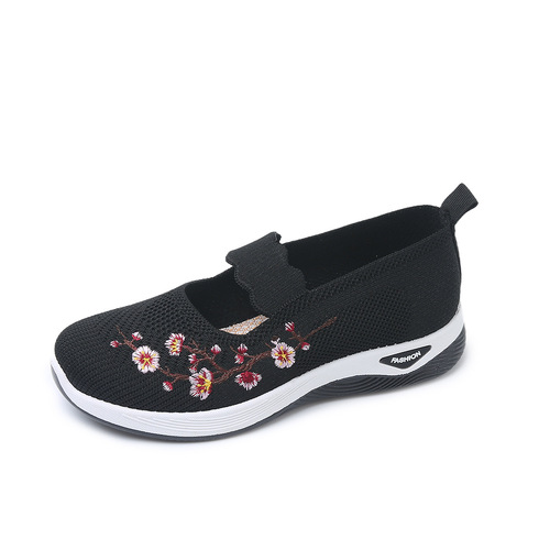 Large Size Cross-border Shoes Women's 2025 Spring Old Beijing Cloth Shoes Soft Bottom Comfortable Middle-aged and Elderly Mother Shoes TEMU Replacement Patches 
