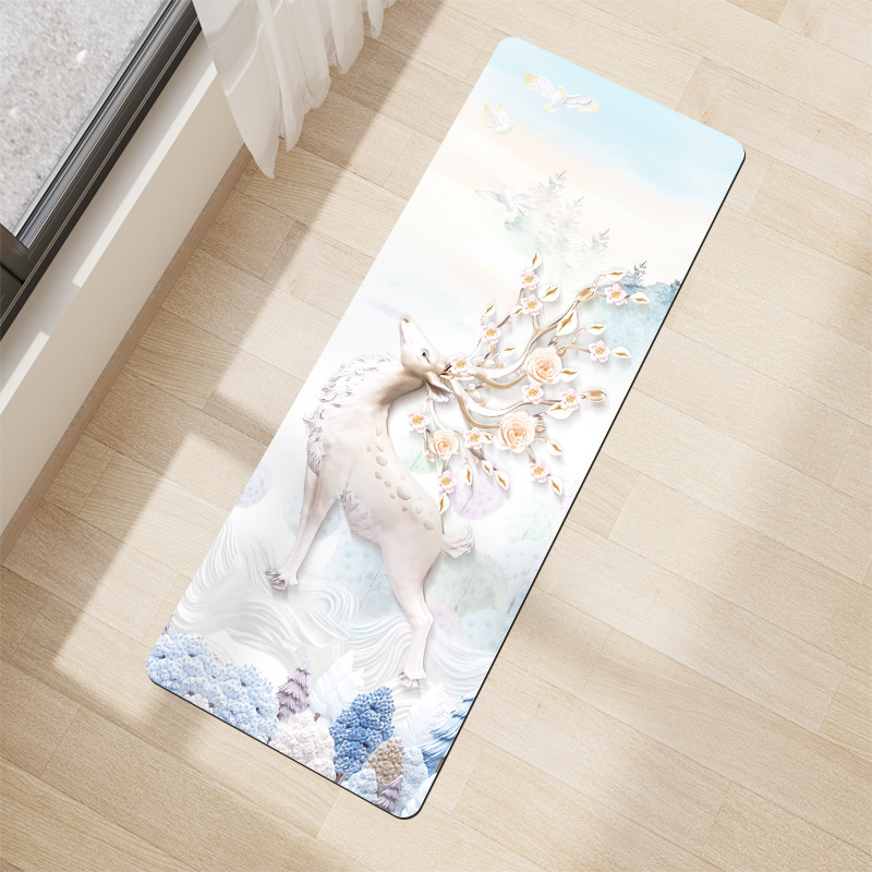 Processing custom suede rubber yoga mat portable foldable printing yoga mat yoga mat factory wholesale Processing custom suede rubber yoga mat portable foldable printing yoga mat yoga mat factory wholesale