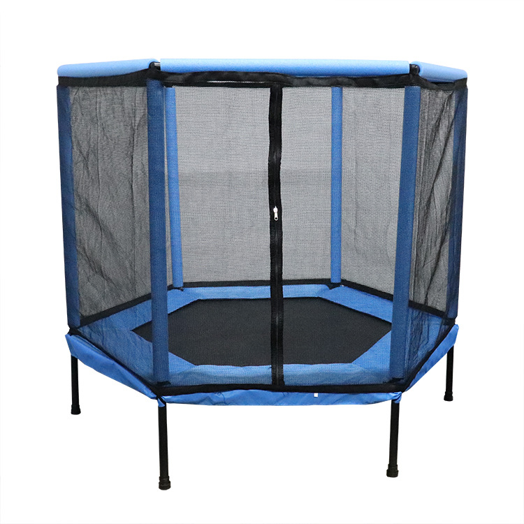 trampoline戶外蹦蹦床55英寸帶安全網小孩跳跳床室內運動蹦床批發