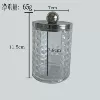 Diamond pattern U-shaped cup—silver lid