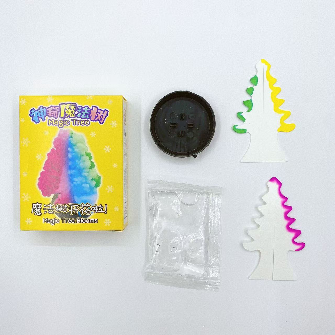 Árbol de Navidad mágico regado floreciente nostálgico clásico experimento científico árbol de cristal juguetes para niños plantación puzzle al por mayor