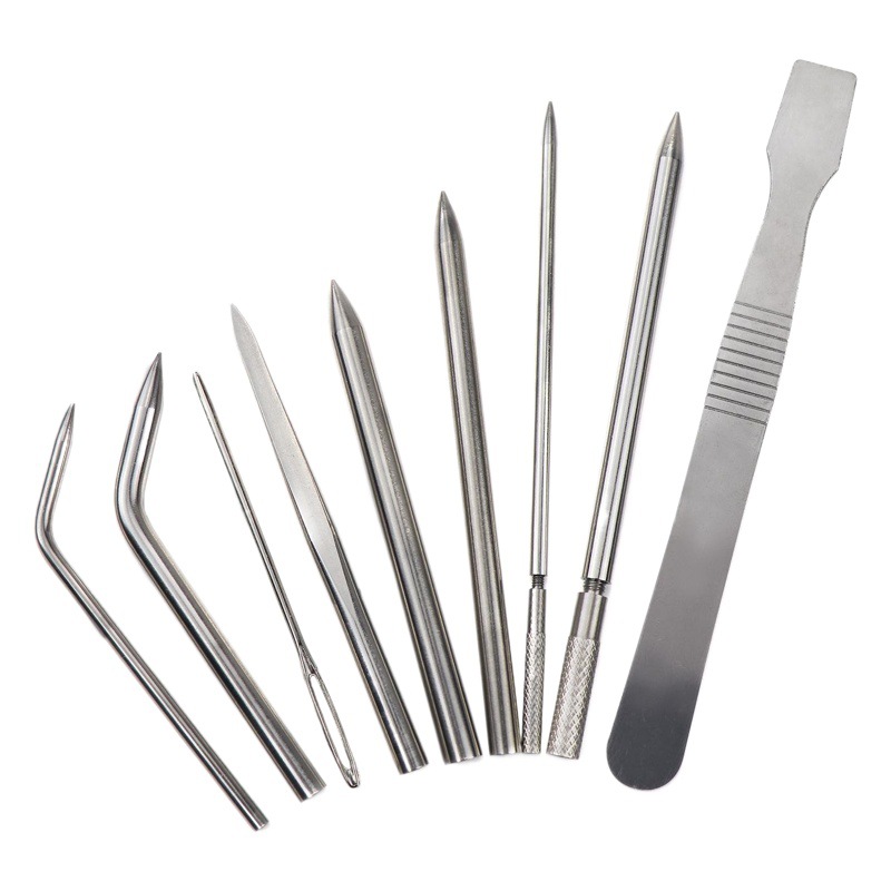Factory Direct Sales Stainless Steel Paracord Needle Set Paracord Bracelet Braiding Needle Handmade DIY Knitting Tool Sewing Needle