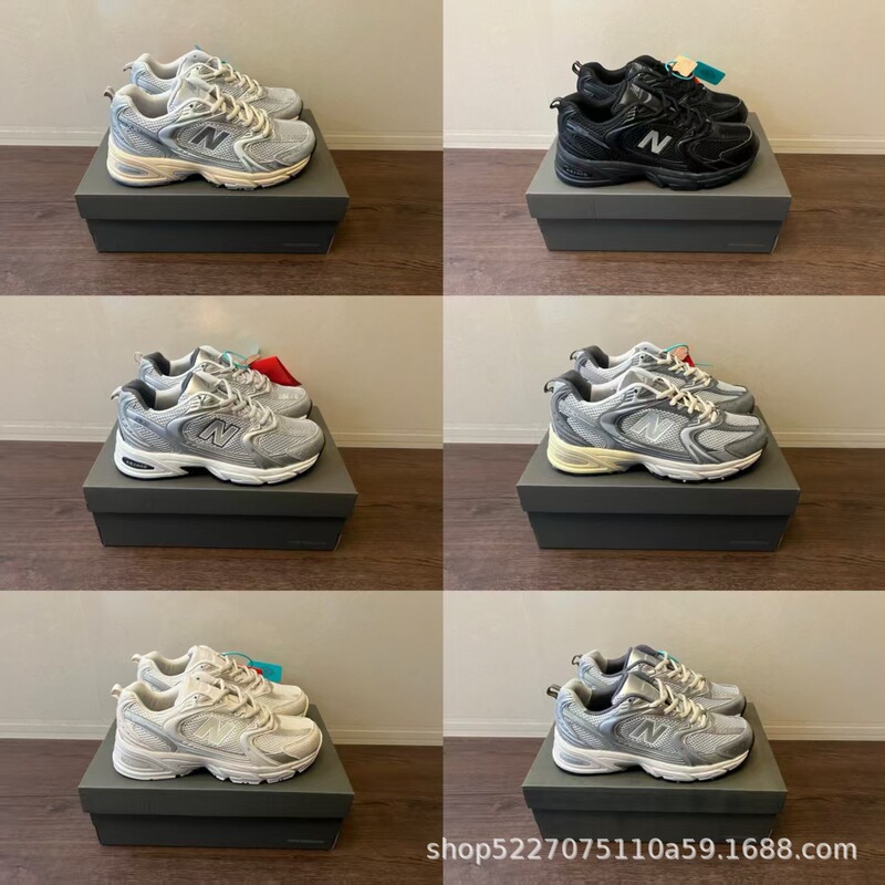 Putian Cross-Border New Balance Nb530 Retro White and Gray Unisex Thick-Soled Dad Shoes Casual Sneakers