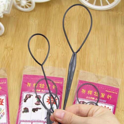 Girls hair puller can coil hair, hair puller is portable and convenient to wear hair sticks, and can be used to pull out hair.