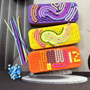 Amazon's Best-Selling Decompression Sensory Board Double-Sided DIY Student Supplies Silicone Colorful Stationery Box Waterproof and Anti-Fall