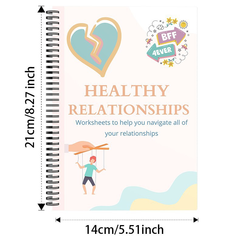 国境を越えたラベル可能な Healthy Relationship Workshee Healthy Relationship コイルブック|undefined