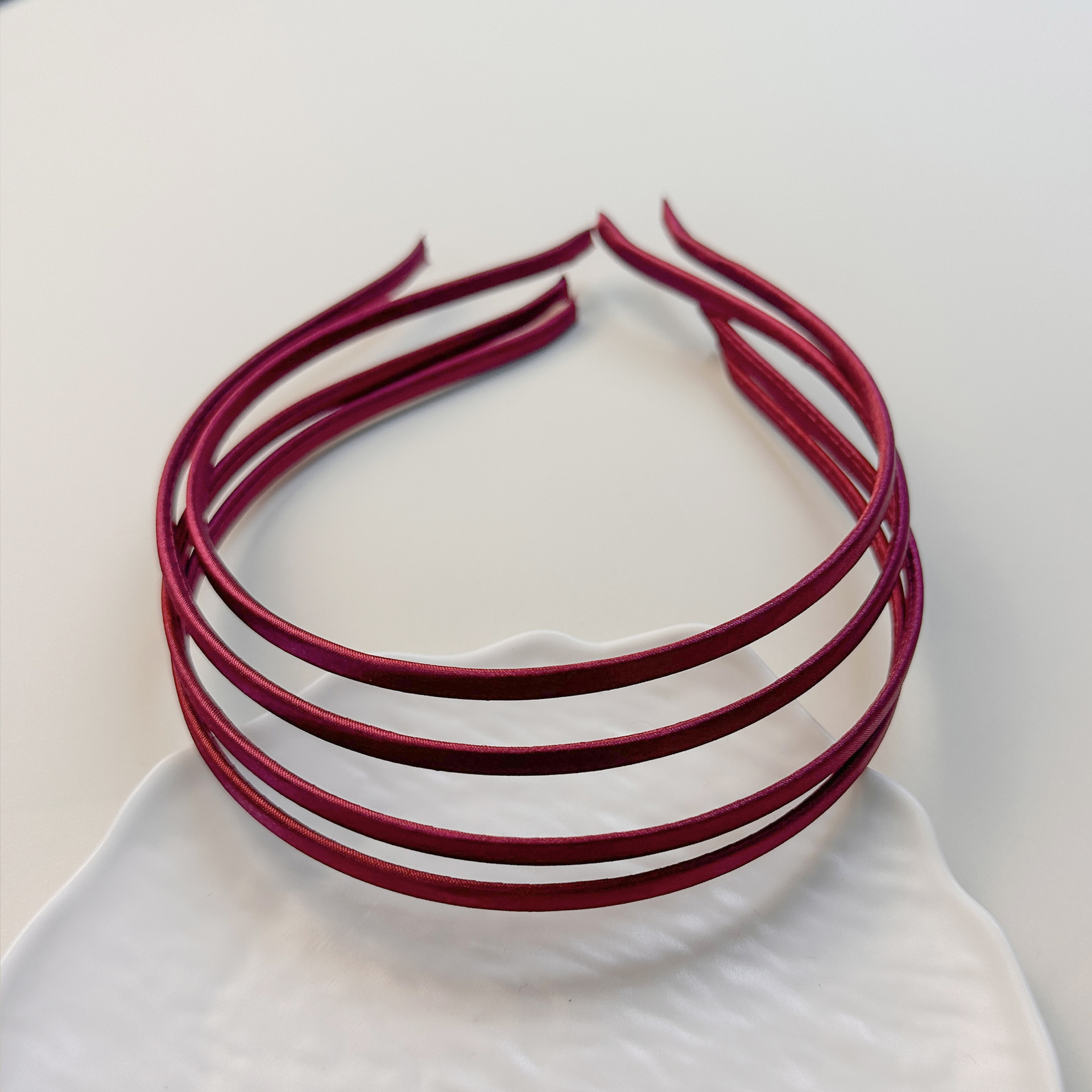 5mm wine red cloth
