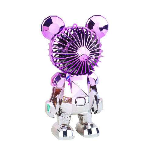 New Violent Bear Mini Handheld Fan Summer Portable USB Charging Fan Office Desktop Fan