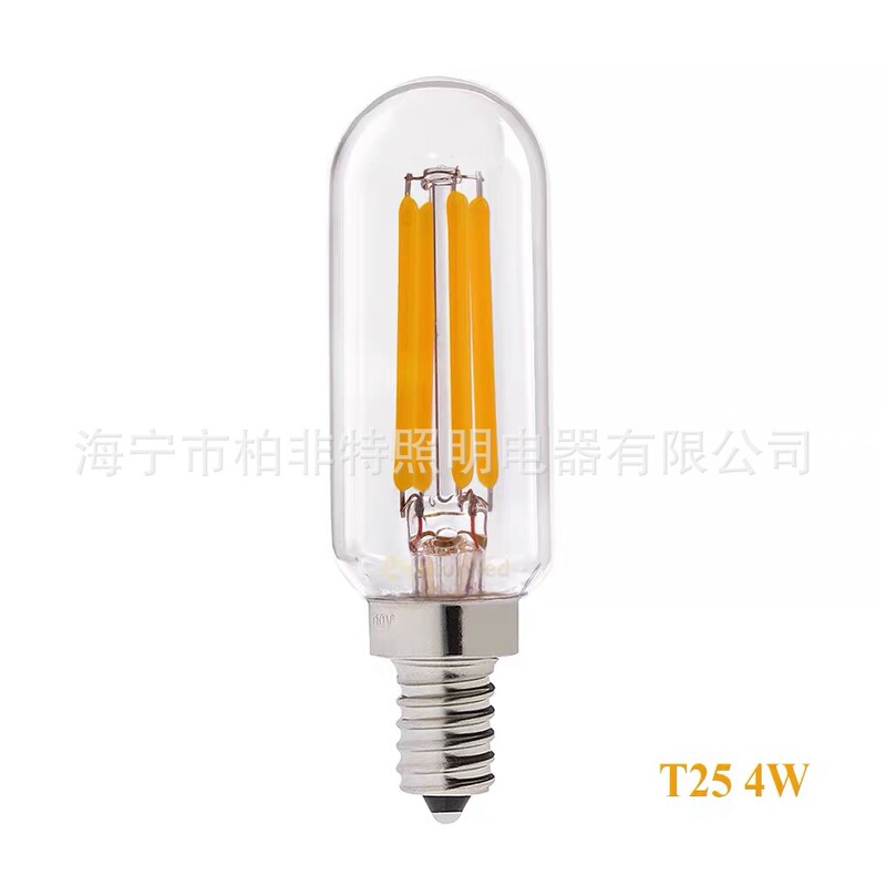 Refrigerator bulb T25LED filament bulb 110V220V glass bulb 4W 2700K warm white E14 screw Refrigerator bulb T25LED filament bulb 110V220V glass bulb 4W 2700K warm white E14 screw