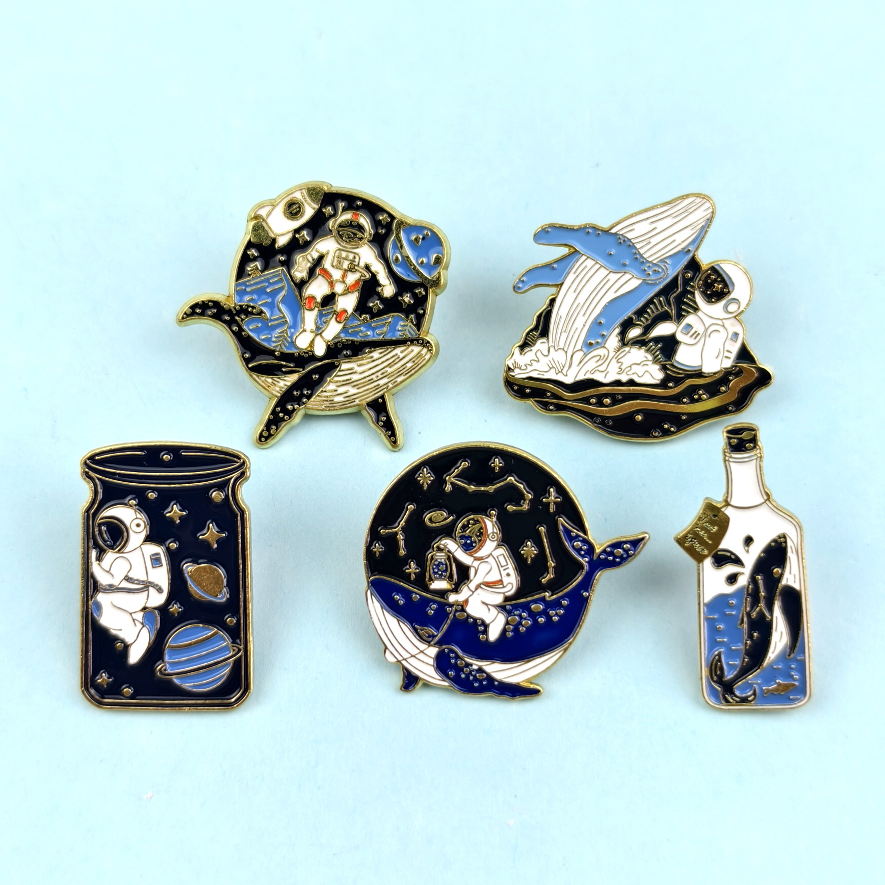 Personalidad transfronteriza Ropa de astronauta Broche Aleación Accesorios decorativos Insignias Moda Hombres y mujeres Accesorios de alfileres de dibujos animados