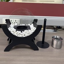 火焰摆件桌面酒精壁挂炉别墅壁炉法式便携式取暖客厅真火温暖包邮