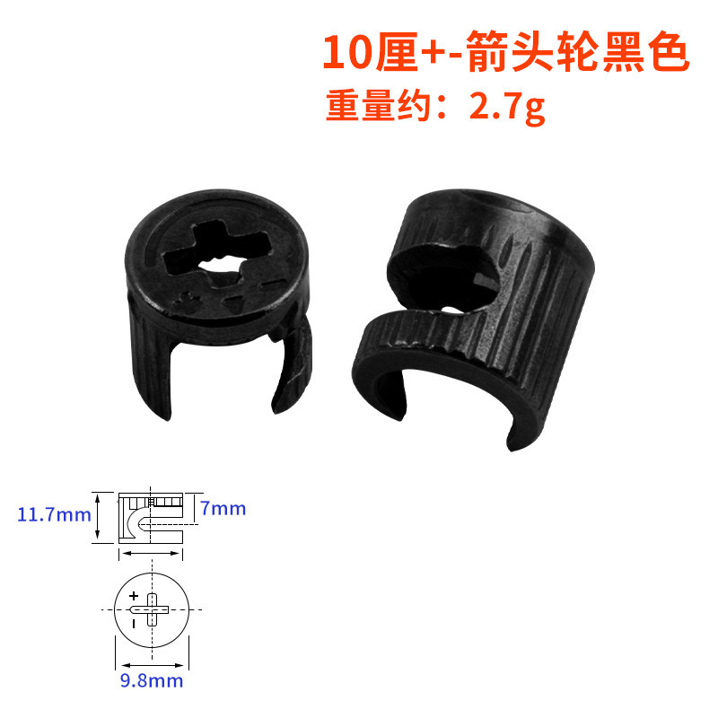 Jinrongda muebles 2 en 1 accesorios de gabinete sujetadores excéntricos sólidos conectores 3 en 1 accesorios de hardware