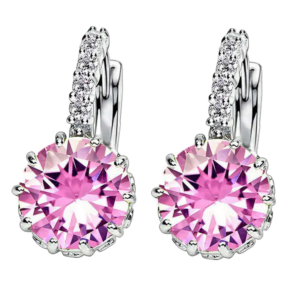 Estilo coreano pendientes populares moda ZIRCON hebilla de oreja elegante pendientes del todo-fósforo popular pequeña joyería al por mayor