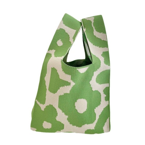 Knitted bag, woven bag, gift bag, fashionable wrist bag, internet-famous handbag, women's knitted bucket bag, versatile bag for women