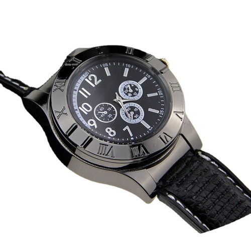 Watch Charger Flame Starter Windproof Creative Personal USB Electronic Cigarette Metal Men's Wrist Watch Lighter Wholesale