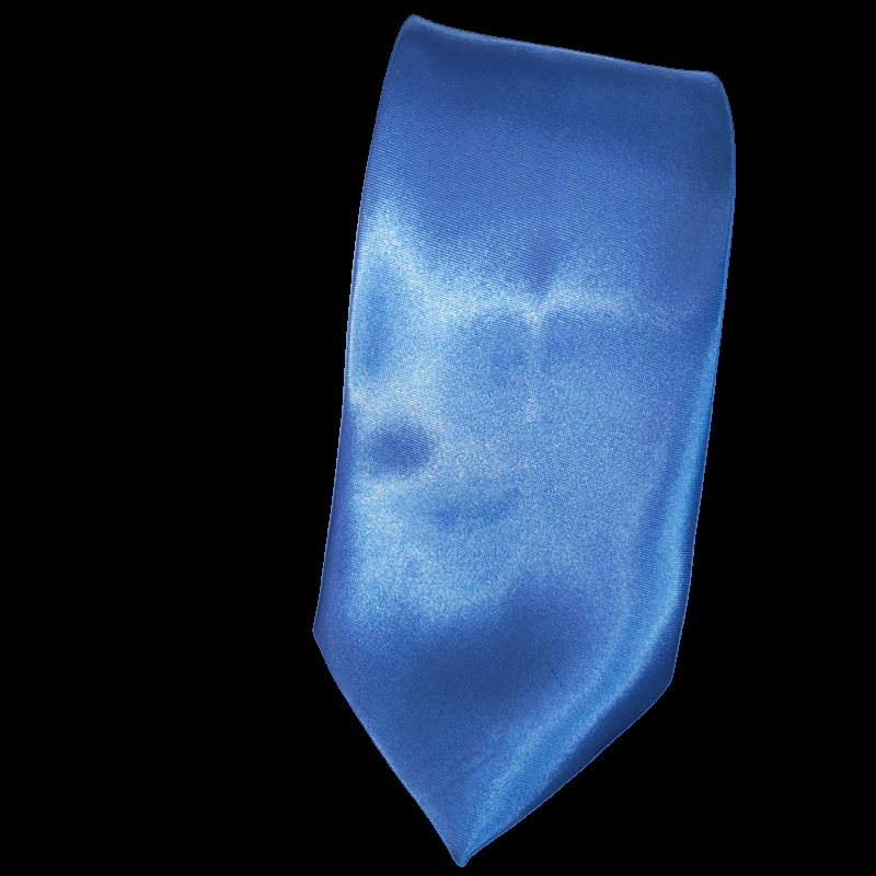 Tie (Yazhi) 8 cm Width, Handmade Business Necktie, Plain Satin Look, Multi-Color Options