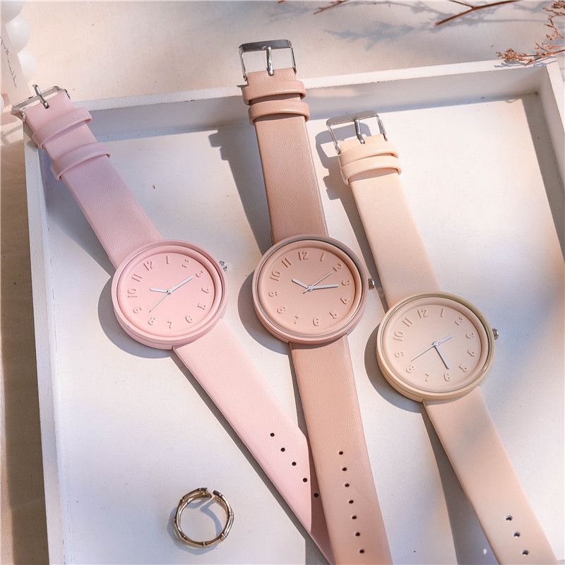 Simple Style Solid Color Buckle Quartz Women's Watches display picture 4