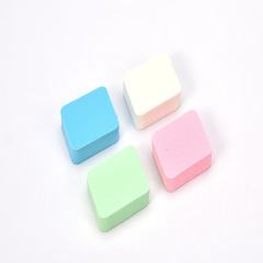 菱形粉撲四色海綿化妝粉撲 加厚親水性乾濕兩用撲粉底撲批發