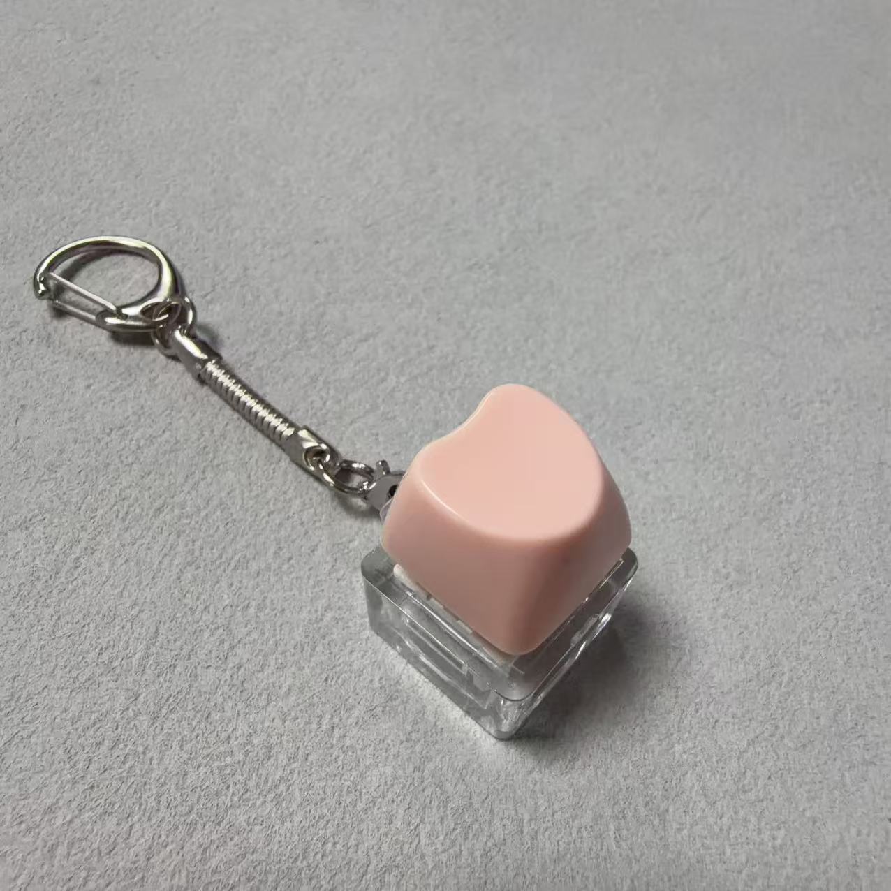 Single button transparent shell-no. 15 nude powder (love)-snake bone